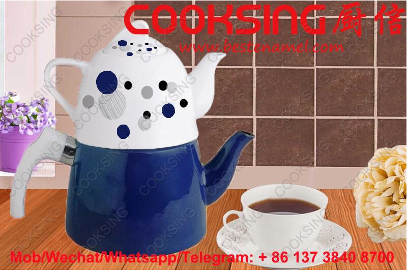 BK-607D Porcelain Enamel Teapot Kettle