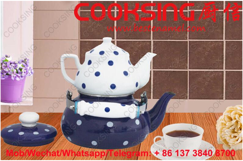 BK-807ED Porcelain Enamel Teapot Kettle