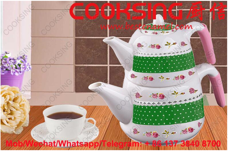 Porcelain Teapot + Porcelain Kettle