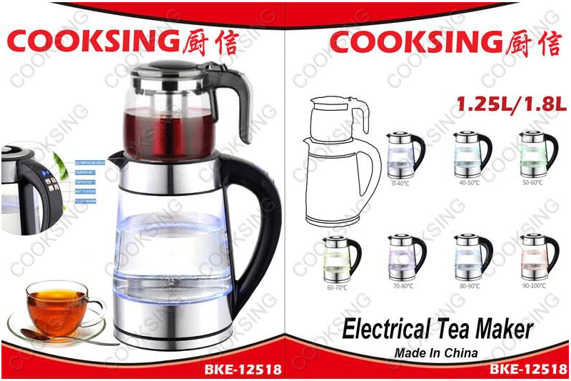 BKE-12518 1.25L/1.8L Electrical Tea Maker
