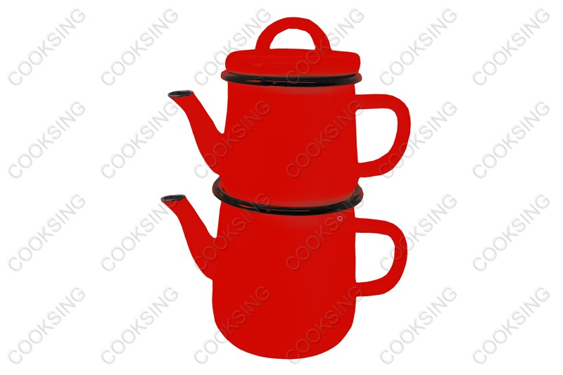 BK-1506D 0.6L/1.5L Enamel Teapot Kettle Set/Enamel Teapot Set/Enamel Kettle Set/Teapot Kettle Set/Teapot Set/Kettle Set