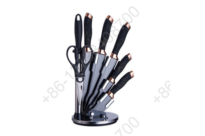 8 Pcs Kitchen Chef Knives And Cleavers Set