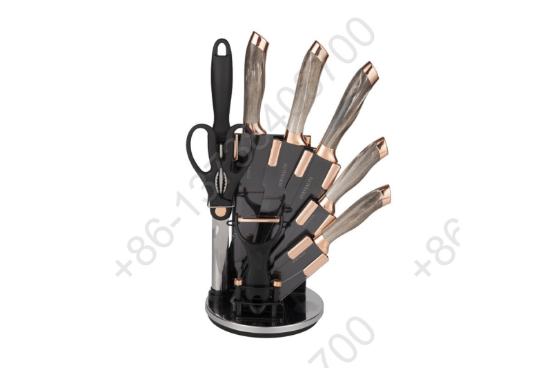 9 Pcs Kitchen Chef Knives And Cleavers Set
