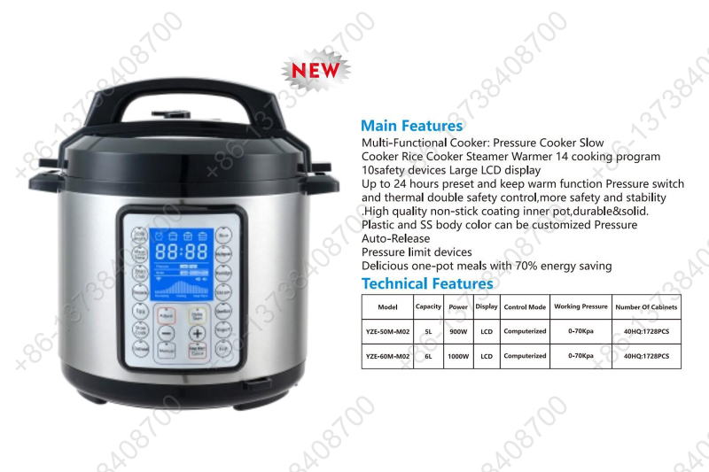 Electric Pressure Cooker Large LCD Screen Pressure Cooker Multi Functional Pressure Cooker Touch Control Pressure Cooker Timer Pressure Cooker Commercial Electric Pressure Cooker