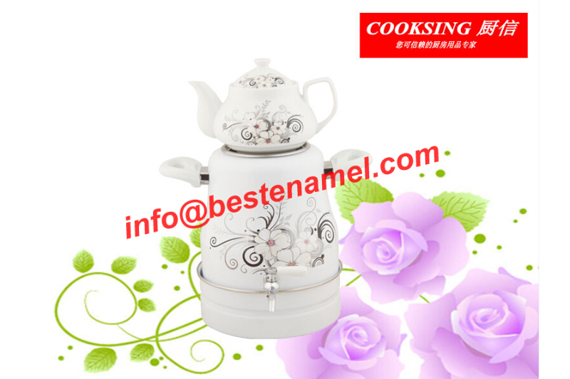 BK-906 Enamel Samovar｜Porcelain Enamel Samovar｜Samovar｜Porcelain Samovar｜Samovar Set｜Enamel Samovar Set